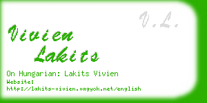 vivien lakits business card